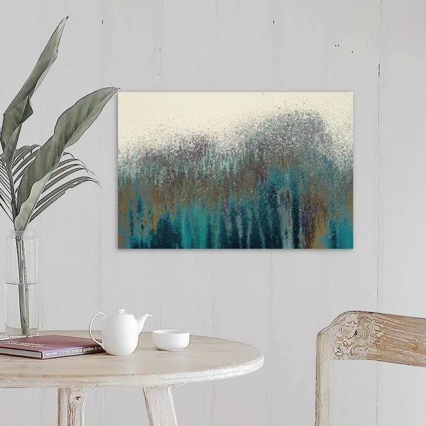 Teal Woods, Canvas Wall Art, 24x16, Great Big Canvas