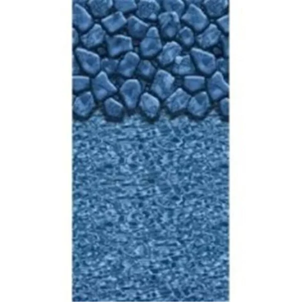 15-ft. x 24-ft. Oval Beaded Pool Liner for 52-in. Wall - Boulder Swirl - 20-Gauge