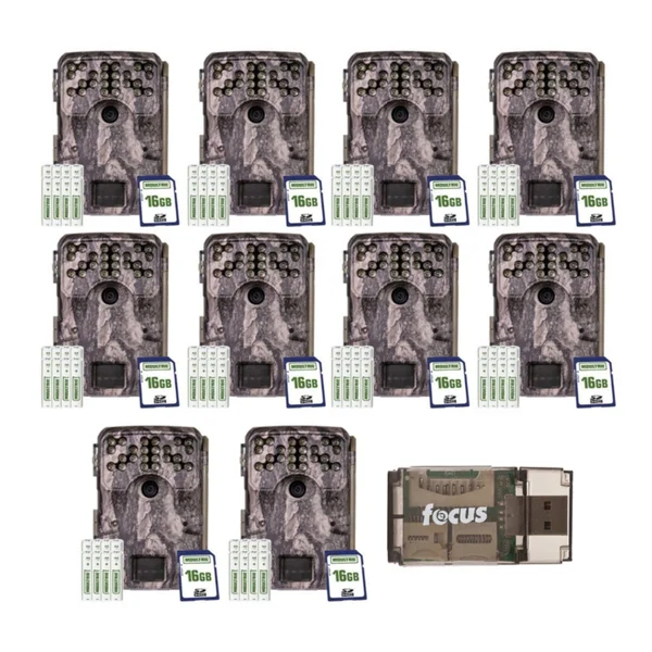 Moultrie A-900i 30MP Trail Camera, 10 Pack - Camouflage