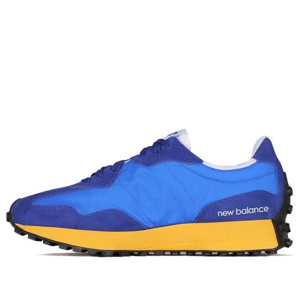 New Balance 327 &Marine Blue Yellow& Mens Sneakers - Size 7.0