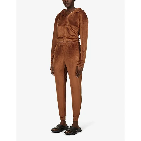 SKIMS Velour Hoodie, Bronze, XL
