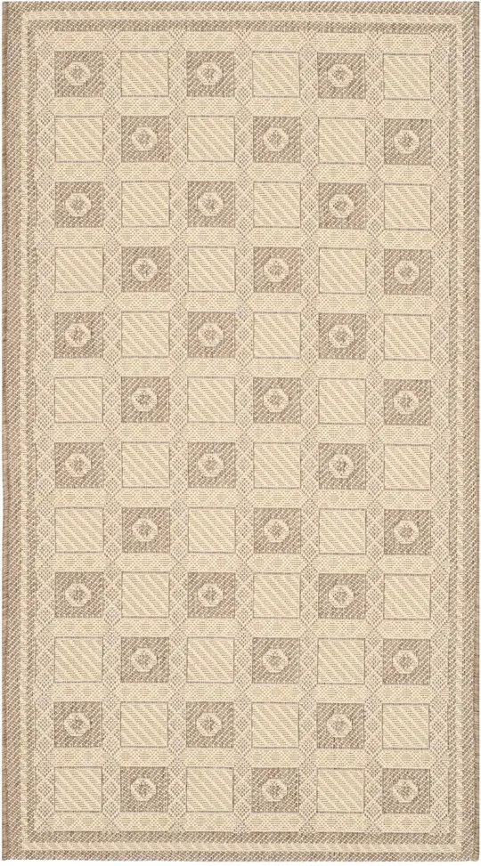 Safavieh Martha Stewart MSR4254 4&0x22 x 5&7x22 Creme - Brown Area Rug
