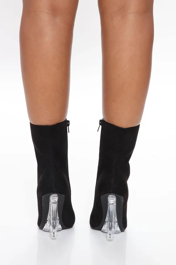 Womens Francoise Wedge Booties in Black Size 6.5 by Fashion Nova