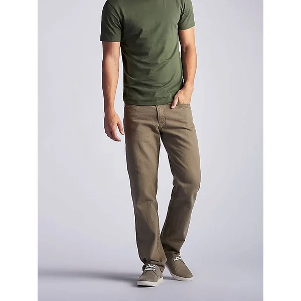 Lee Men's Regular Fit Straight Leg Jeans - Tarmac
