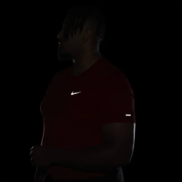 Nike Dri-Fit Miler Men's Running Top in Red, Size: 3XL, CU5992-657