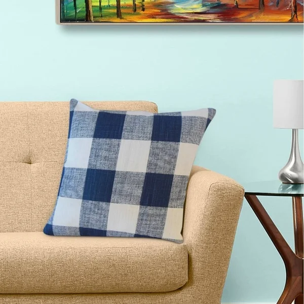The Pillow Collection Jaspen Plaid Decorative Throw Pillow - 18 x 18 - Light Green