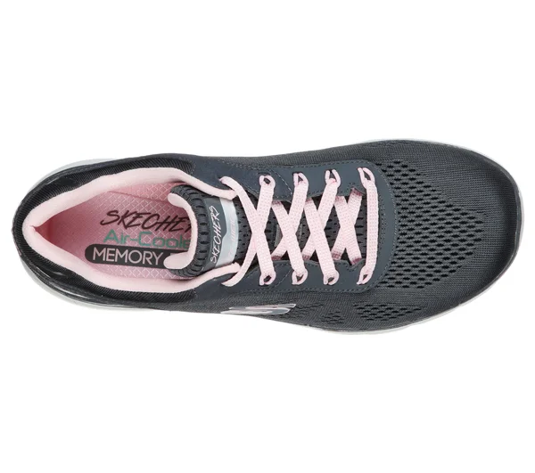 Skechers Women's Flex Appeal 3.0 Sneaker, Charcoal/Pink