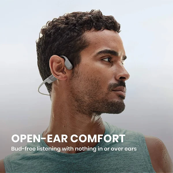 Aftershokz Aeropex - Open-Ear Bluetooth Bone Conduction Sport Headphones - Sweat Resistant Wireless Earphones for Workouts and R
