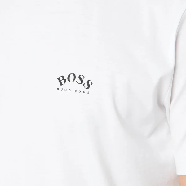 Boss Tee Curved T Shirt in White